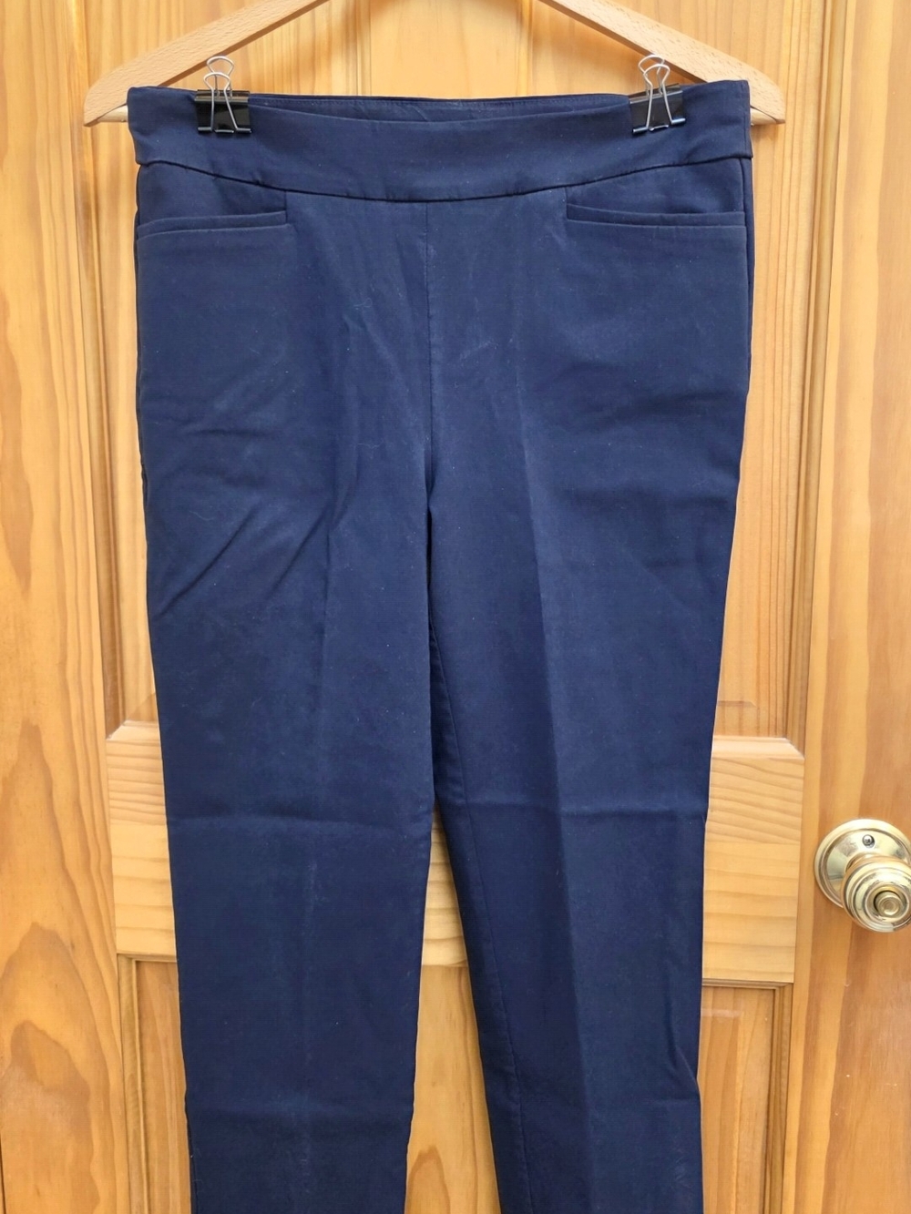 Chico's Navy Ponte So Slimming Leg Pants